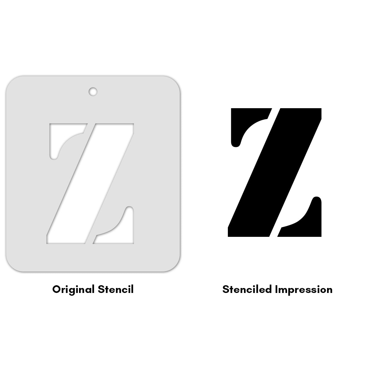 iCraft Alphabet Stencil 4" x 4" - ICS-26 (Z)