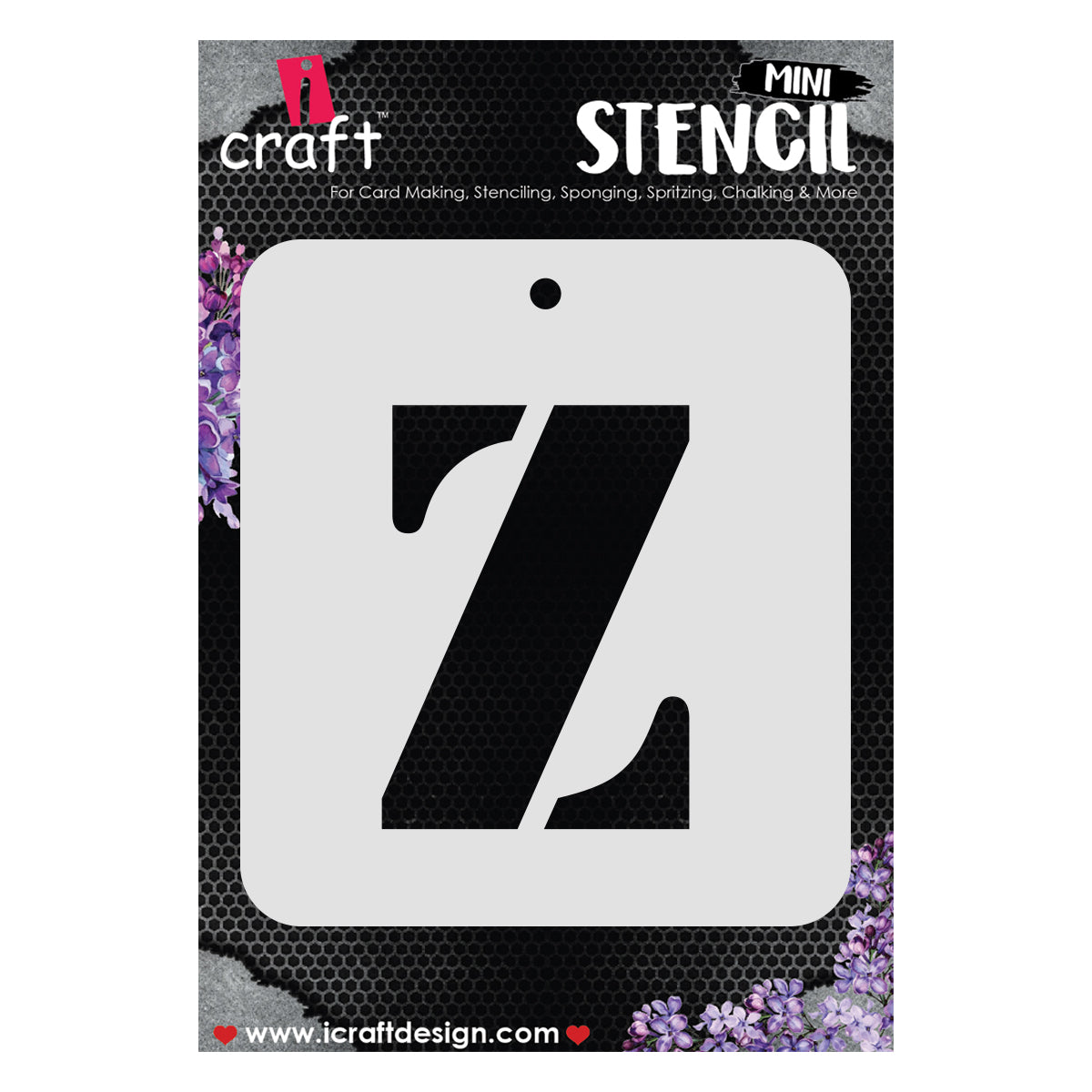iCraft Alphabet Stencil 4" x 4" - ICS-26 (Z)